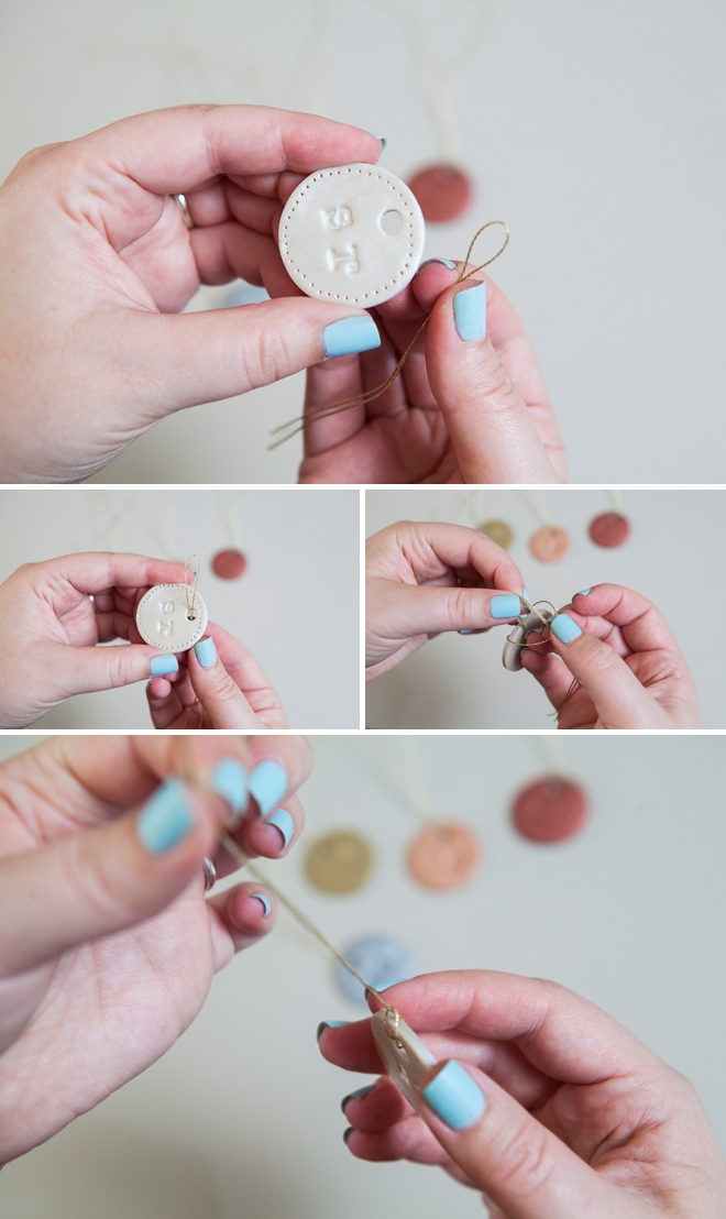 DIY clay wedding bouquet charm