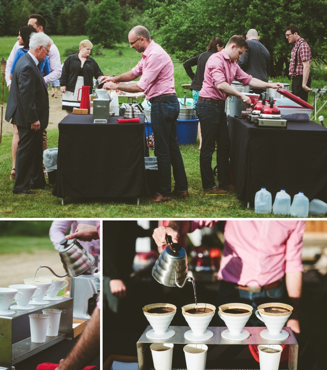 Wedding coffee bar