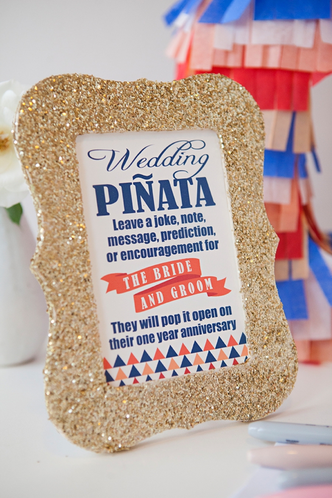 DIY Wedding // How to make a unique piñata guest book!