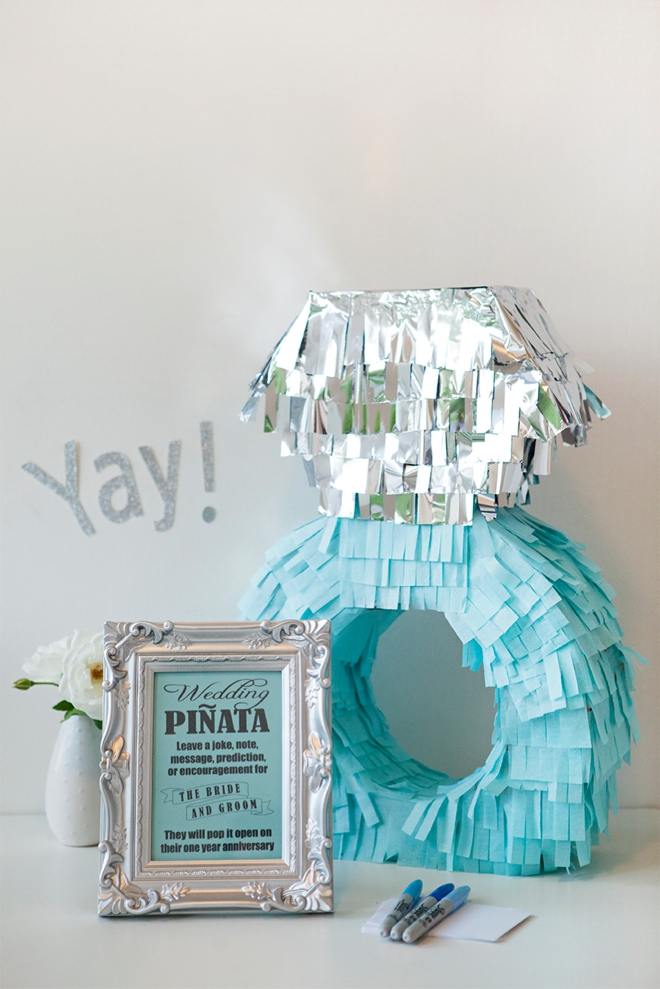 DIY Wedding // How to make a unique piñata guest book!