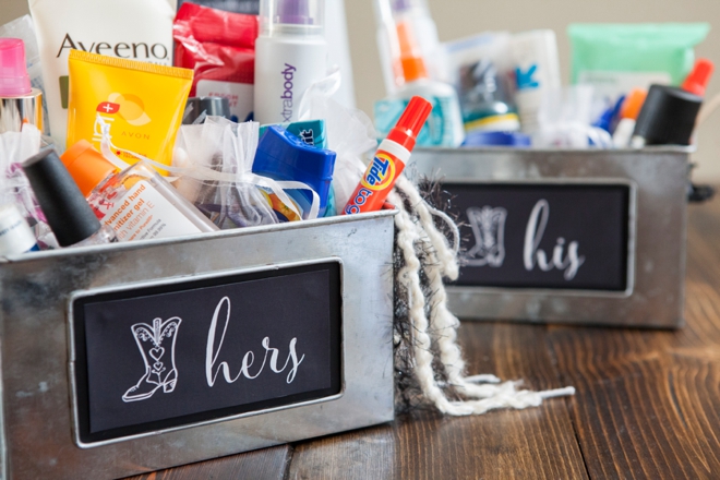 Bridal Bathroom Basket Day of Bridal Survival Kit SOS Bridal Party Basket 