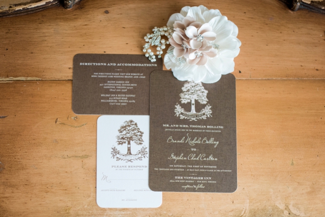 Fall wedding invitations