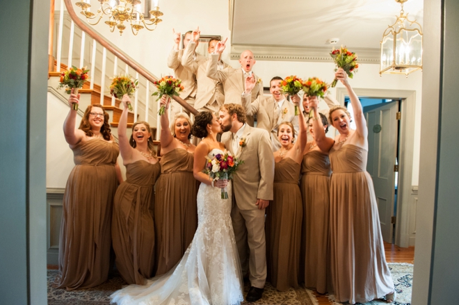 Fall bridal party