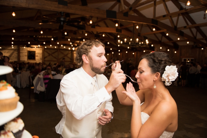 Cutting the cake