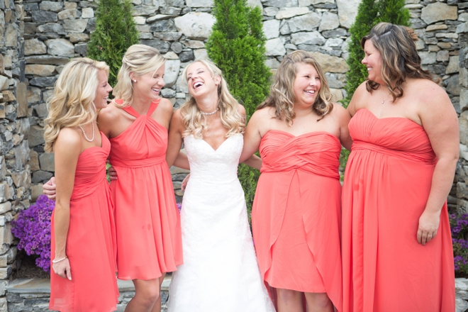 Fall bridesmaids and bride