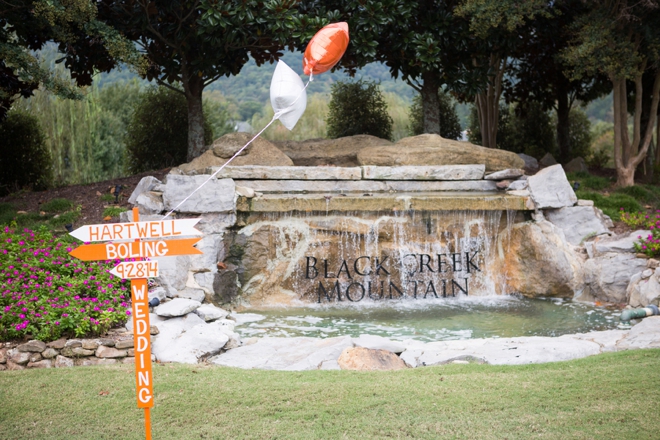 Wedding directional sign