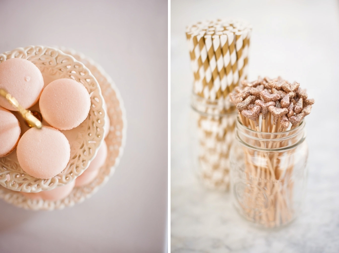 Macaroons and pretty straws