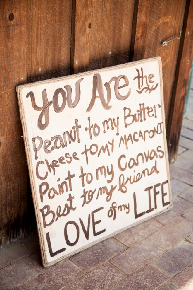 You are the peanut to my butter - sign