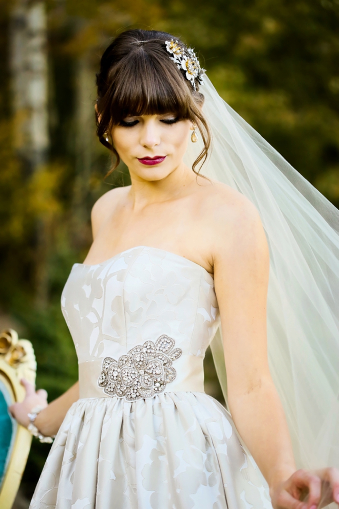 Beautiful fall bride
