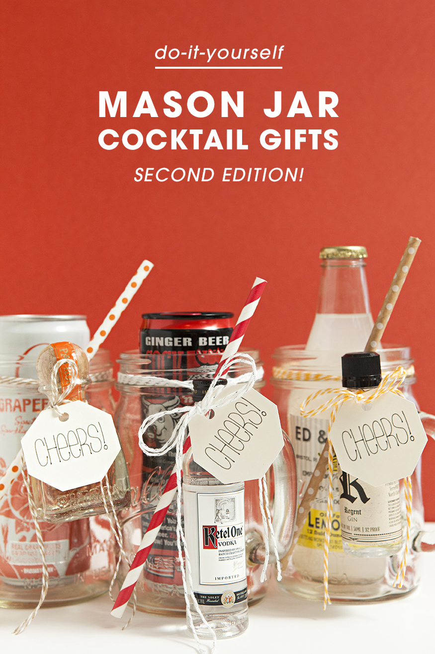 The Original DIY Mason Jar Cocktail Gifts!