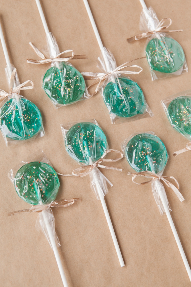 Something Turquoise 2014 Christmas Gifts - Turquoise Champagne Lollipops