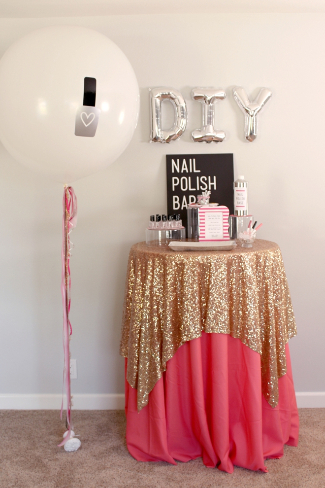 Check out this DIY Nail Polish Bar!