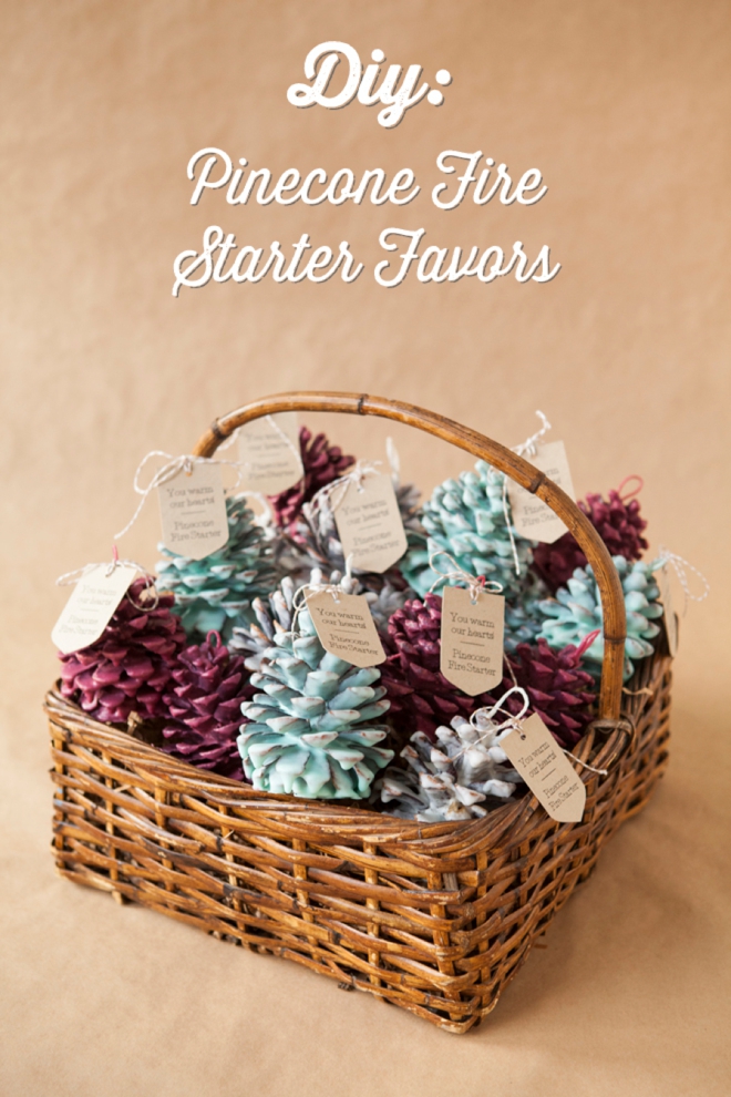 DIY - How to make Pinecone Fire Starter favors