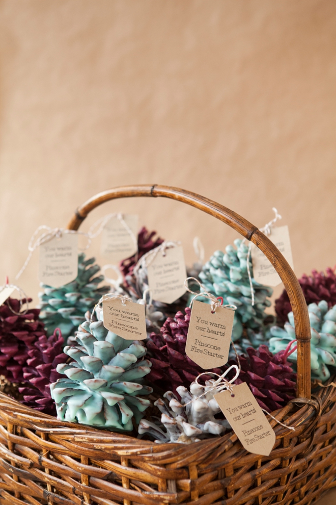 DIY - How to make Pinecone Fire Starter favors