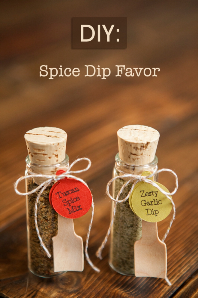 DIY Wedding Favors -- Spice Dip Mix!