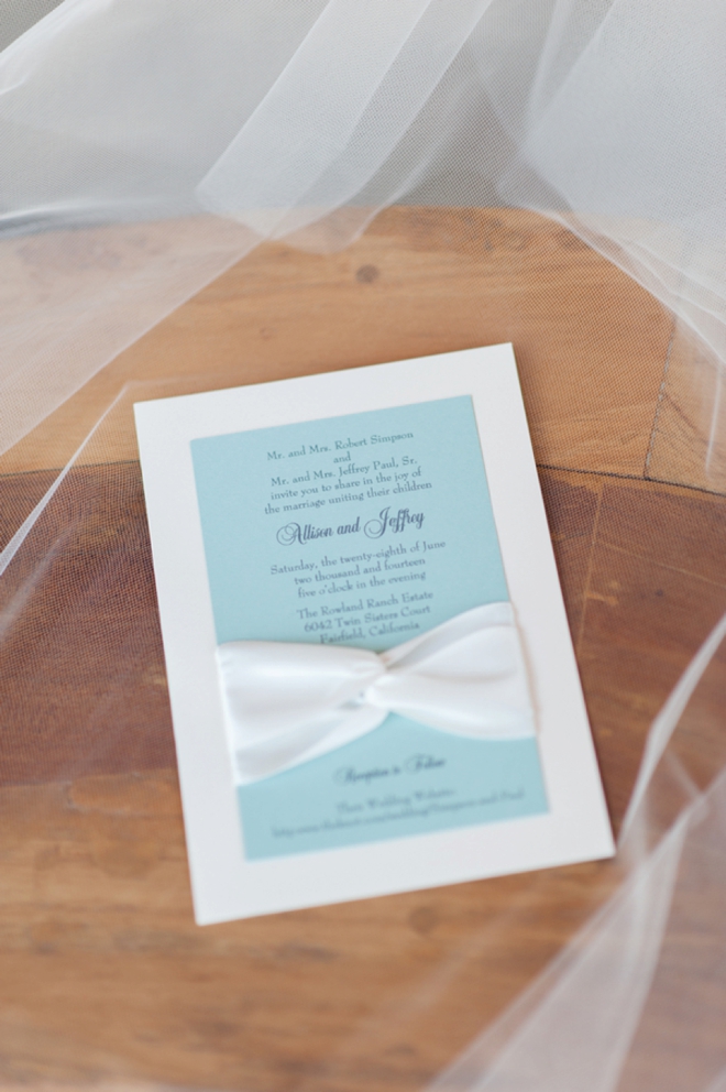 Turquoise wedding invitations