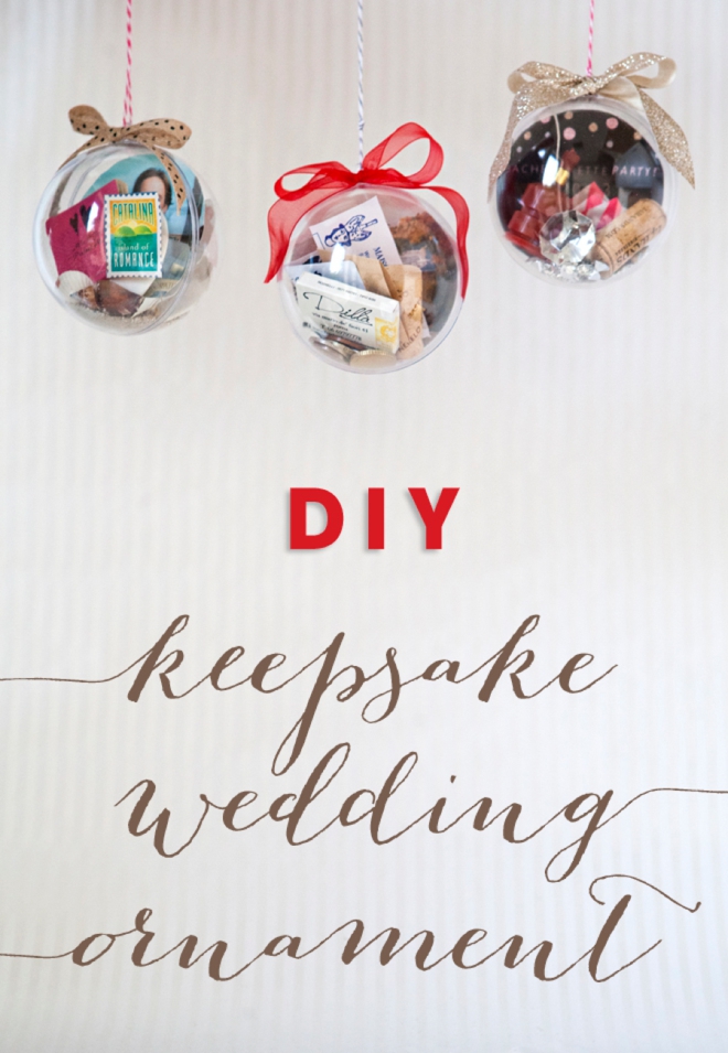 DIY - How to make a wedding keepsake ornament!
