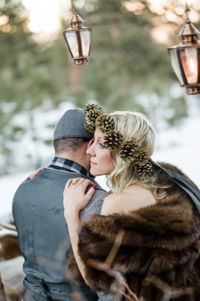 Winter Wonderland styled engagement shoot