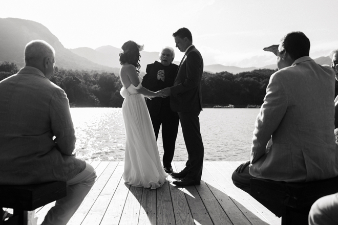 Gorgeous DIY lakeside wedding.