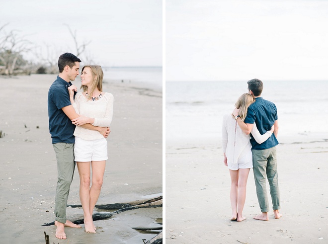 We're in love with this dreamy Charleston beach engagement!