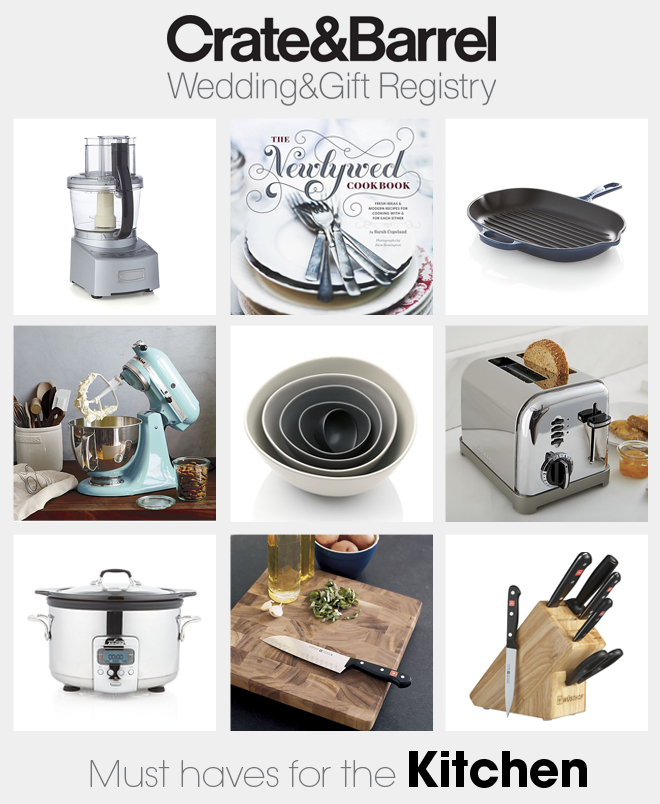 Crate & Barrel Must Have Wedding Registry Items - Kitchen
