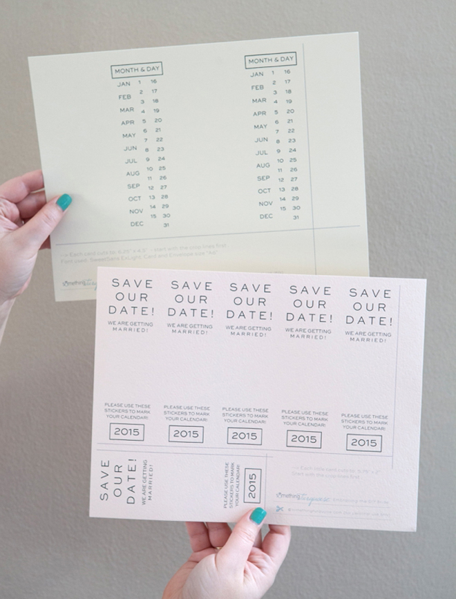 DIY - Instagram Save the Date invitations with Free printables!