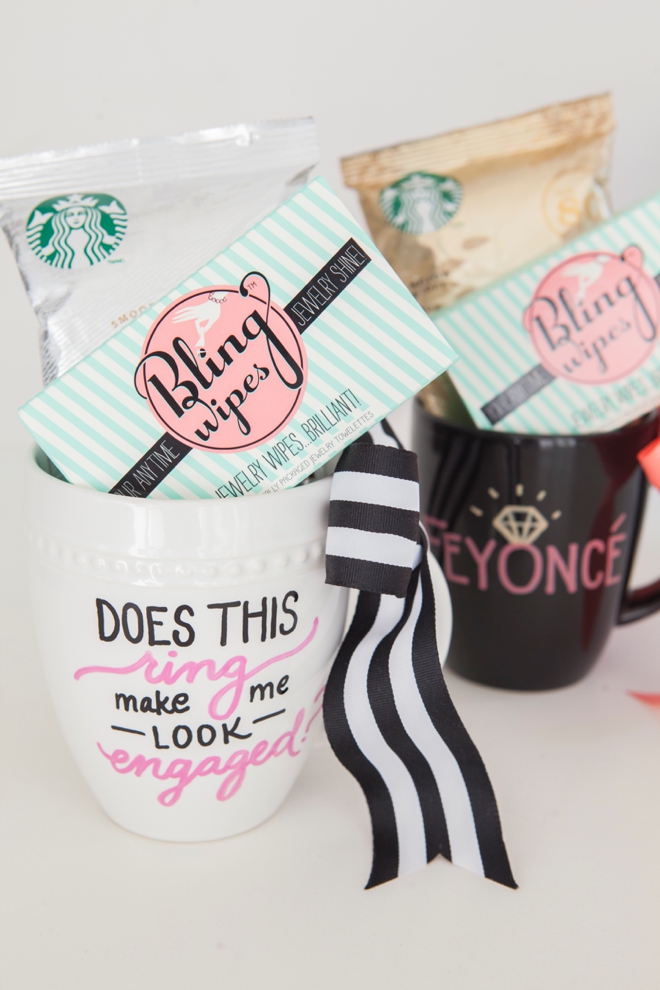 DIY Sharpie Paint Pen Mug - Engagement Gift idea!