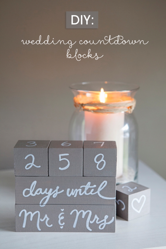 How to make Wedding Countdown Blocks
