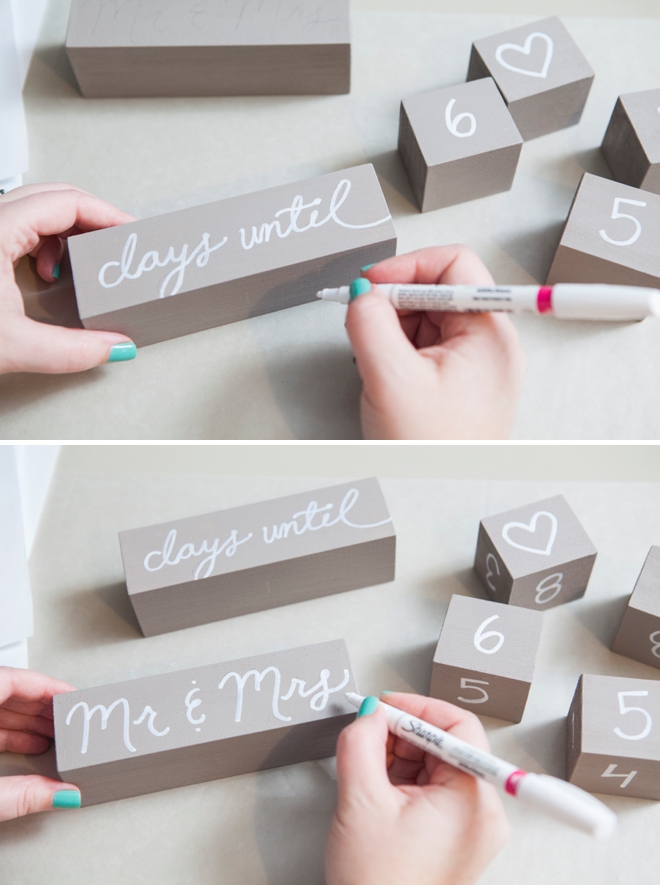 How to make Wedding Countdown Blocks.