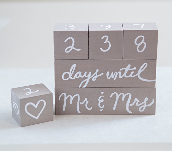 How to make Wedding Countdown Blocks.