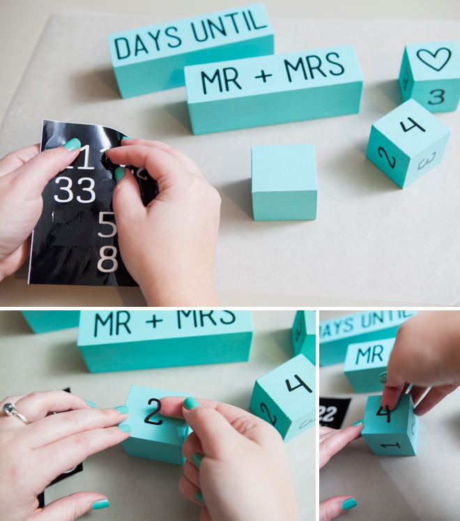 How to make Wedding Countdown Blocks!