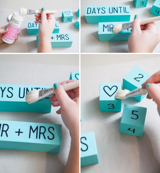 How to make Wedding Countdown Blocks