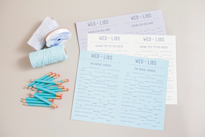 Free Printable Wedding Mad libs