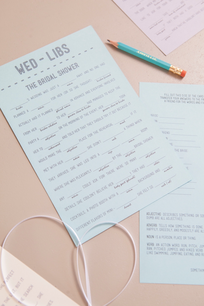 Free Wedding Mad Libs Printables