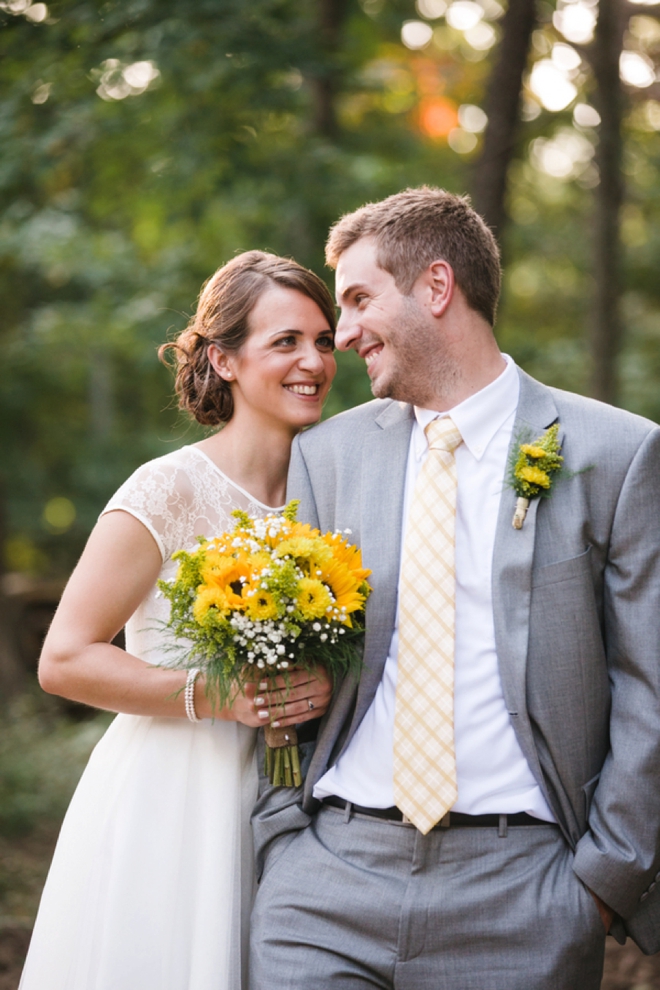 The bride and groom