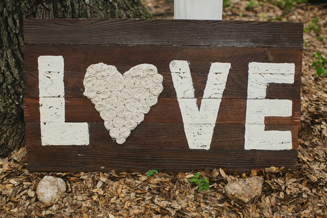 LOVE wedding sign