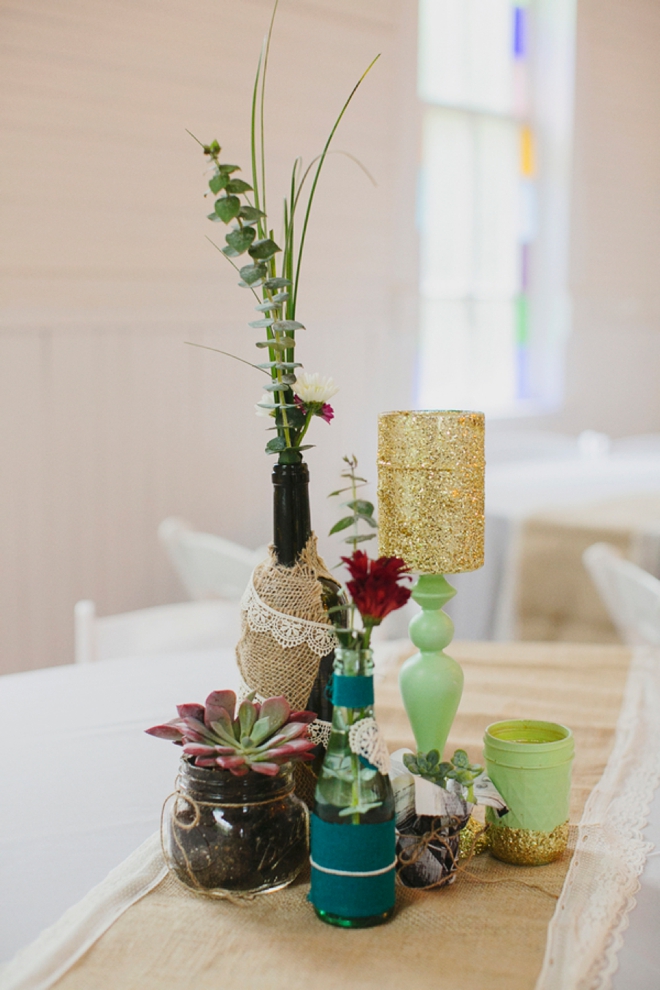 DIY boho wedding decor