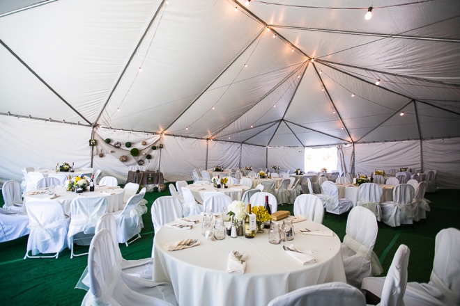 Wedding tent space