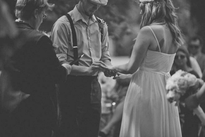 DIY wedding ceremony