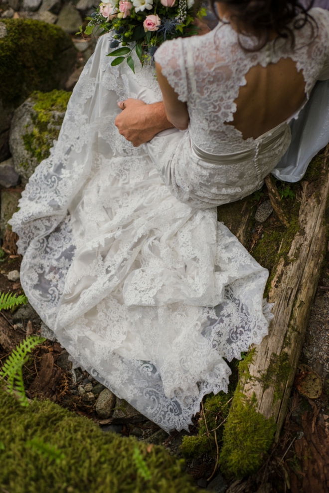 Gorgeous lace wedding dress