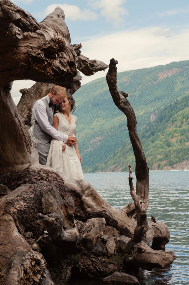 Beautiful, rustic DIY mountain wedding