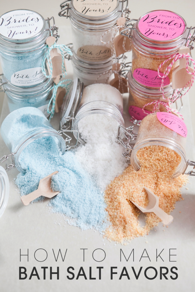 how to make scented colored bath salts