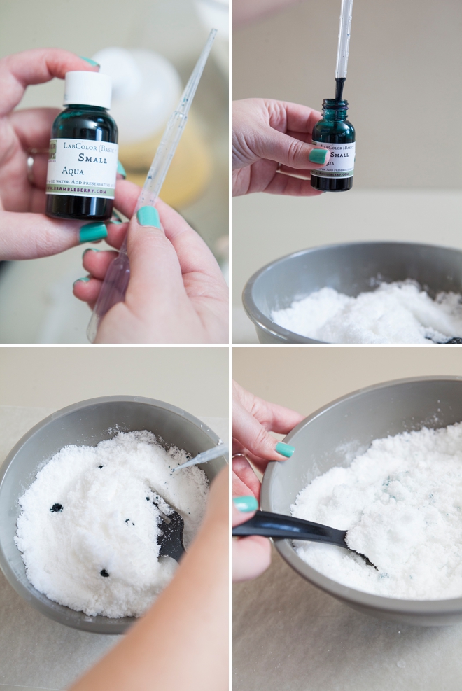 How to color Bath Salts