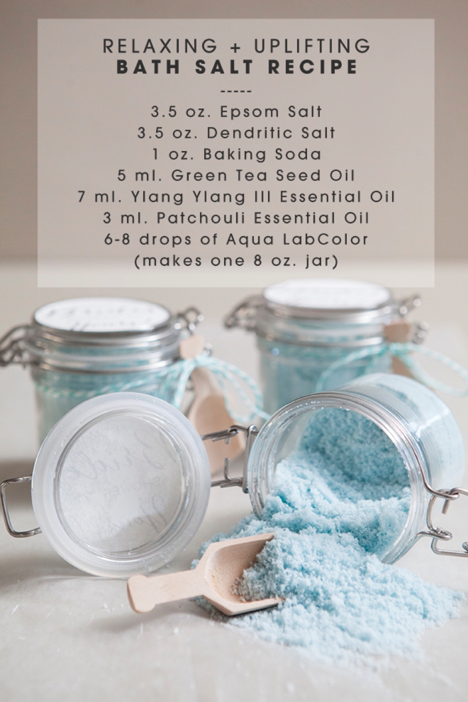 Relaxing and Uplifting Bath Salts Recipe