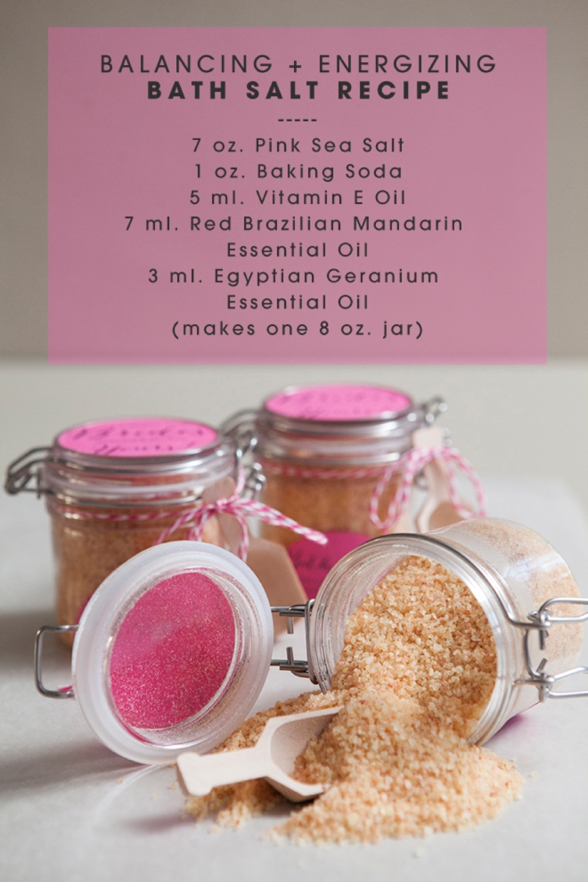 homemade bath salt scrub