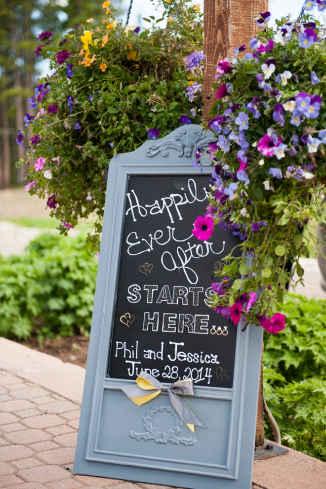 Happily Ever After wedding sign