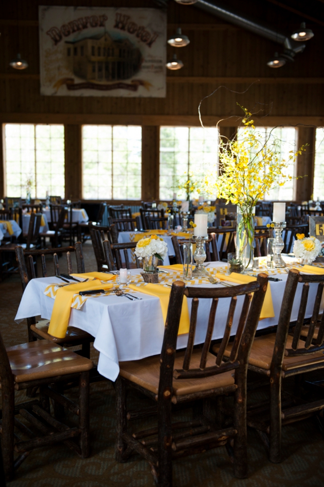 Yellow DIY wedding in Breckenridge