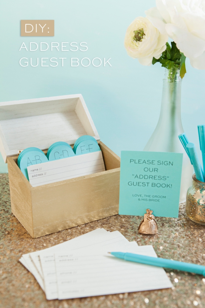 DIY address book - guest book