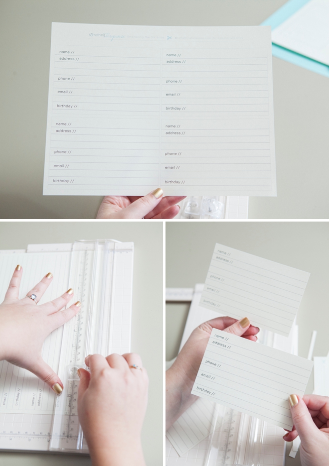 DIY address book - guest book