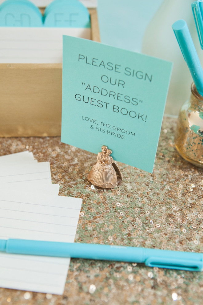 DIY address book - guest book